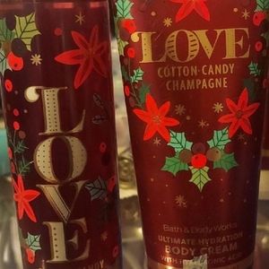 1 Bath & Body Works LOVE Cotton Candy Champagne Ultra Hydration Body Cream
